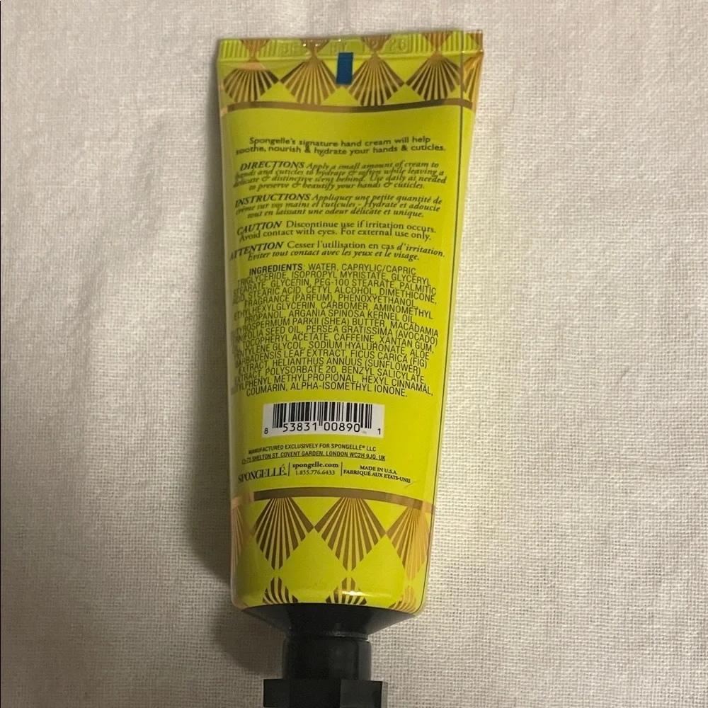 Spongelle Hand Cream - Yellow and Black